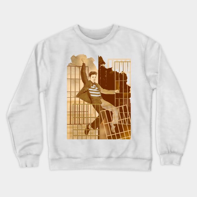 Shake your Pelvis! (Sepia Edition) Crewneck Sweatshirt by PrivateVices